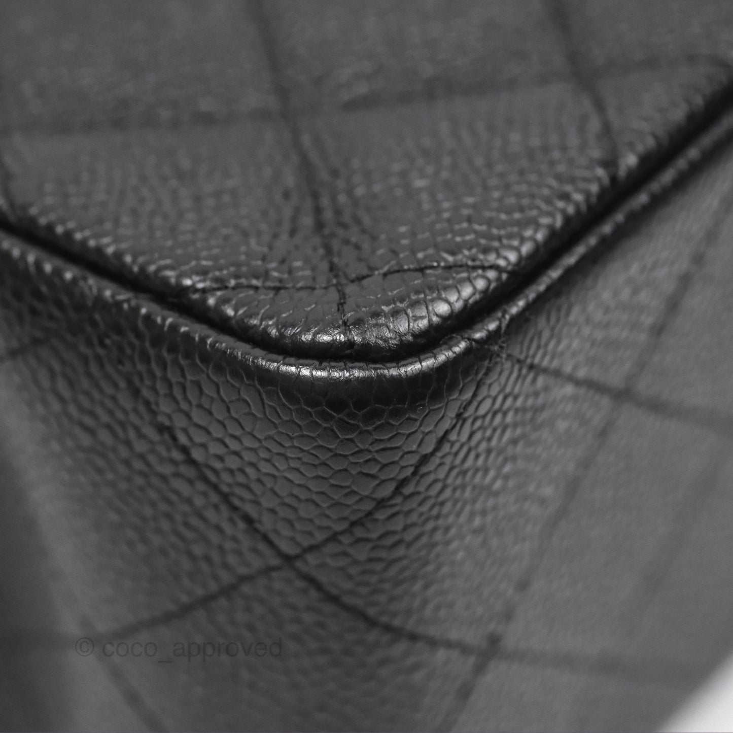 Chanel Jumbo Double Flap Black Caviar Silver Hardware⁣⁣