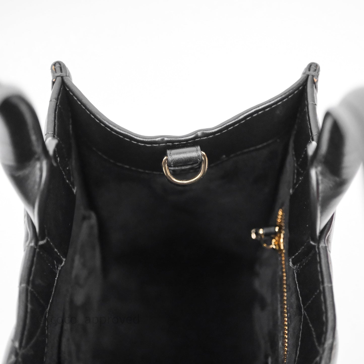 Christian Dior Small Dior Book Tote Black Macrocannage Calfskin Gold Hardware