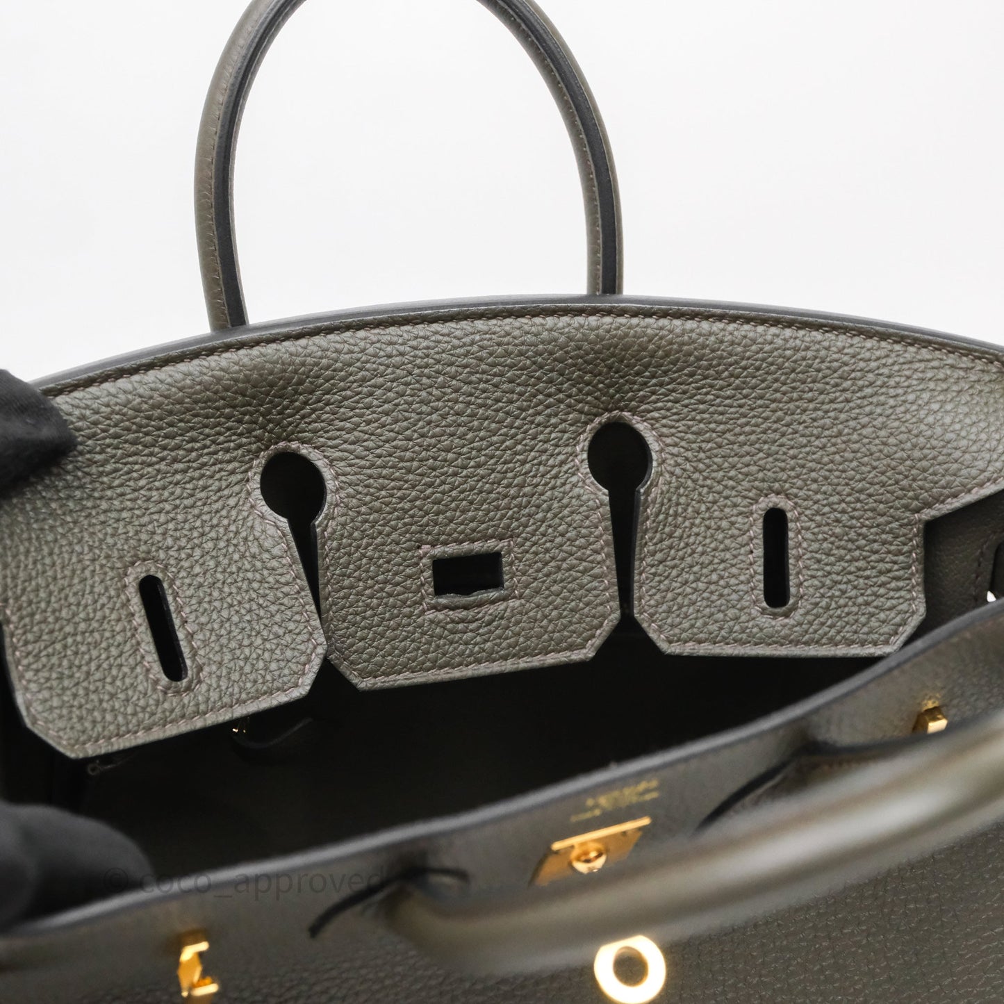 Hermès Birkin 25 Vert De Gris Togo Gold Hardware