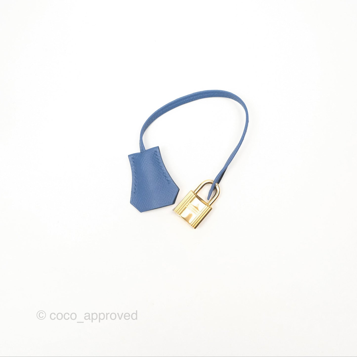 Hermès Sellier Kelly 28 Blue Epsom Gold Hardware