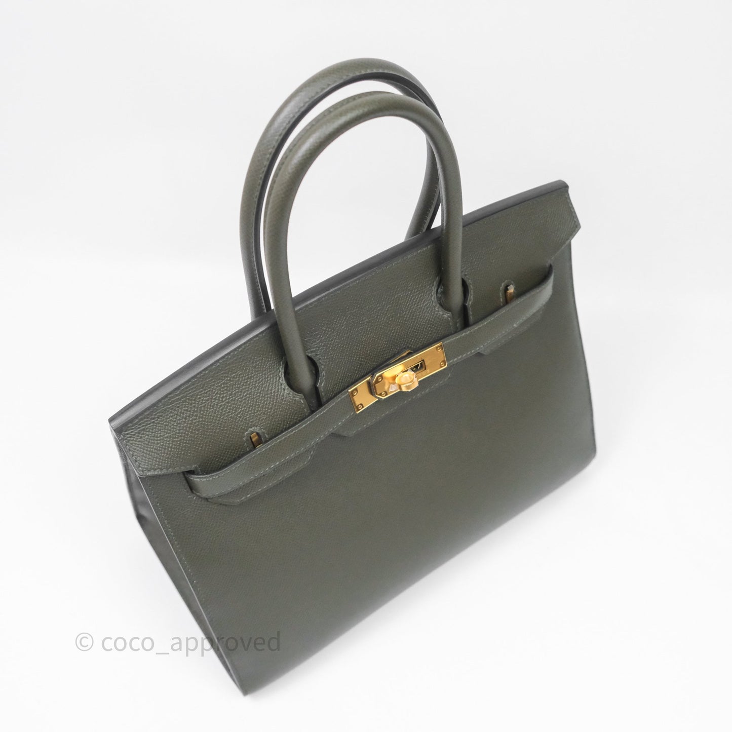 Hermès Birkin 30 Vert de Gris C6 Epsom Gold Hardware