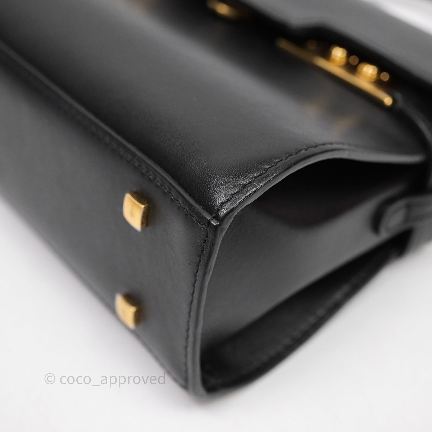 Delvaux Tempête Mini Black Calfskin Gold Hardware