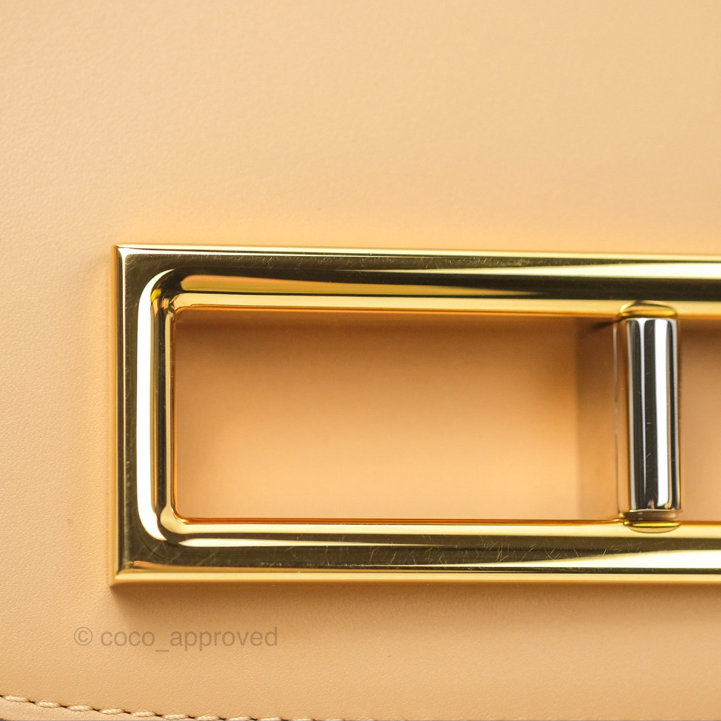Delvaux Lingot Bag Latte Olen Calfskin