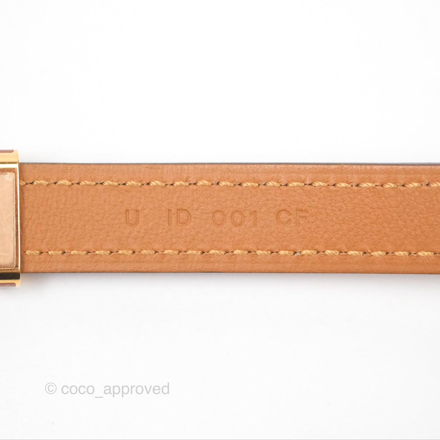 Hermès Pop H 15 Belt Epsom Gold Rose Gold Hardware