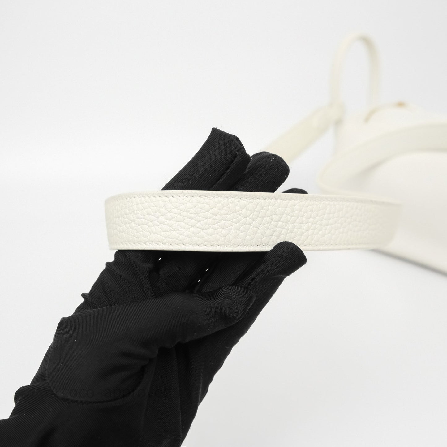 Hermès Mini Lindy 20 New White 0U Clemence Gold Hardware