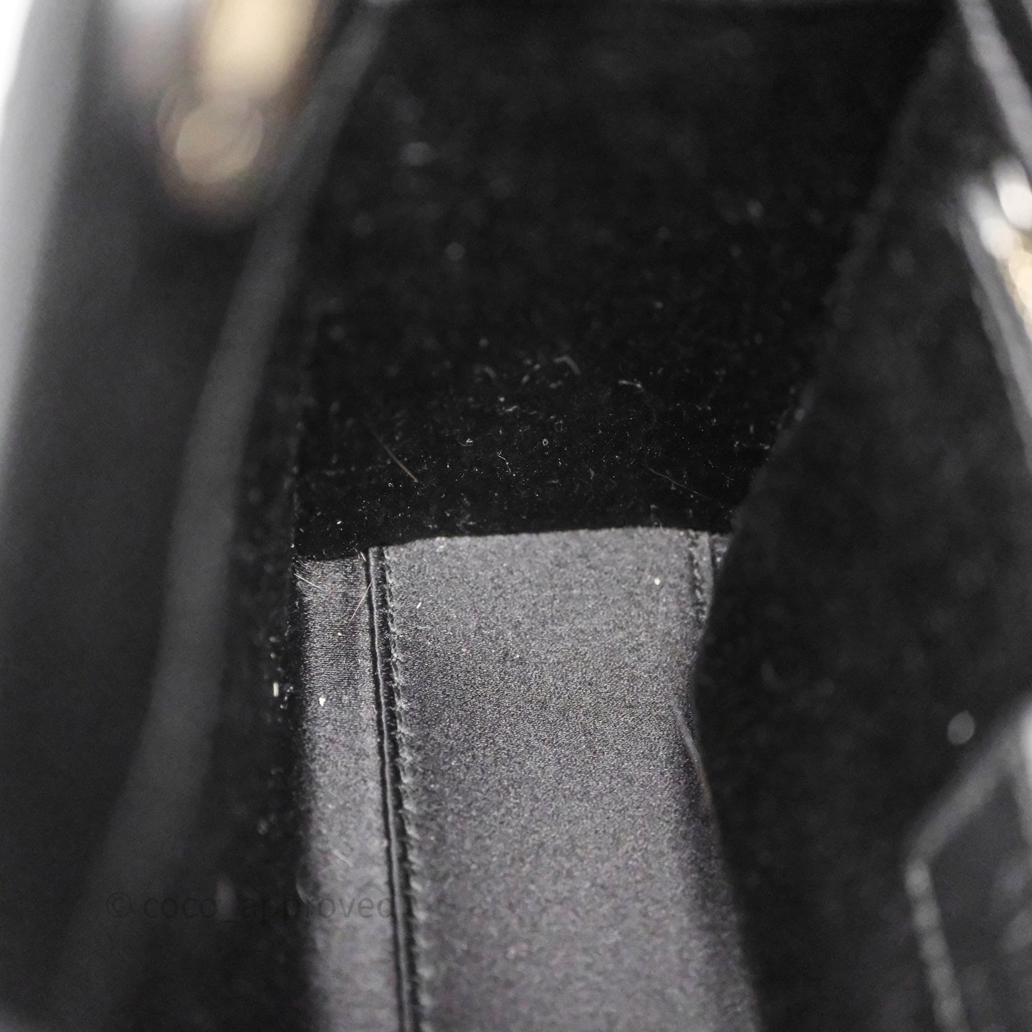 Christian Dior Mini Lady Dior Bag Black Strass Cannage Satin Silver Hardware