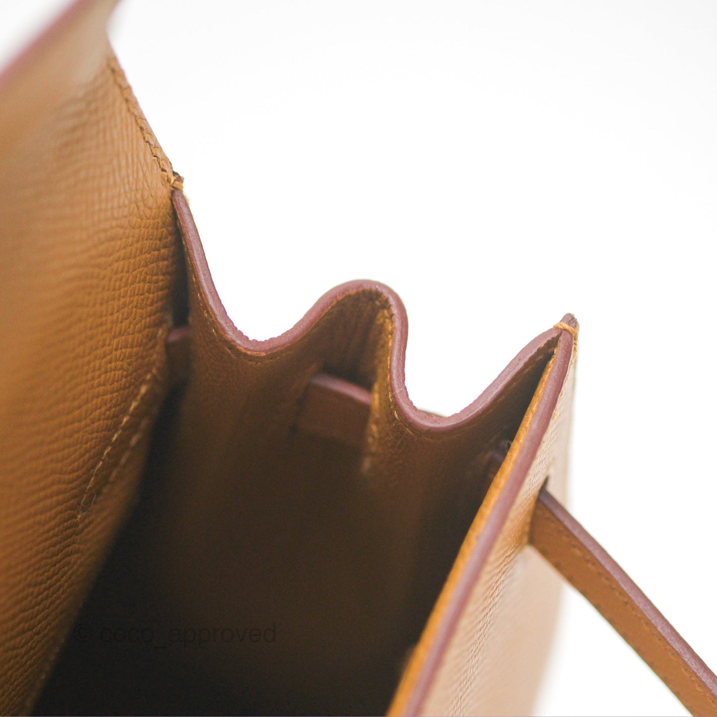 Hermès Sellier Kelly 25 Sesame 2S Epsom Gold Hardware