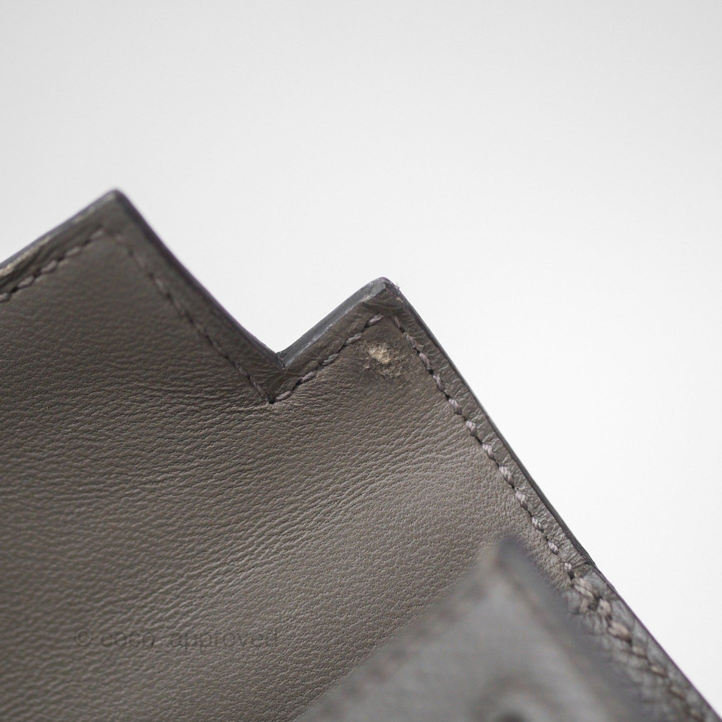 Hermès Mini Kelly II Gris Meyer 0L Epsom Gold Hardware