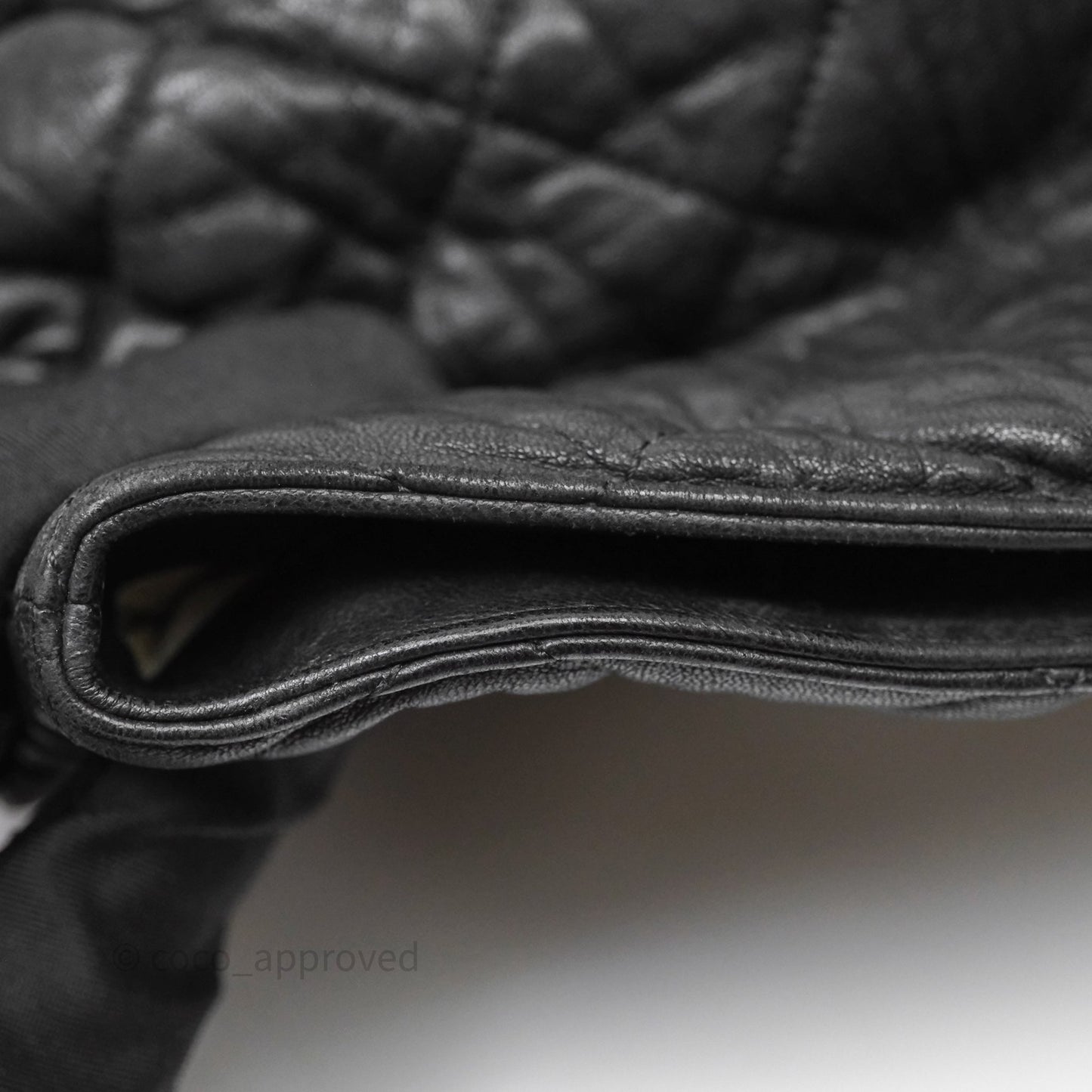 Chanel Chain Around Calfskin Hobo Black Silver Hardware