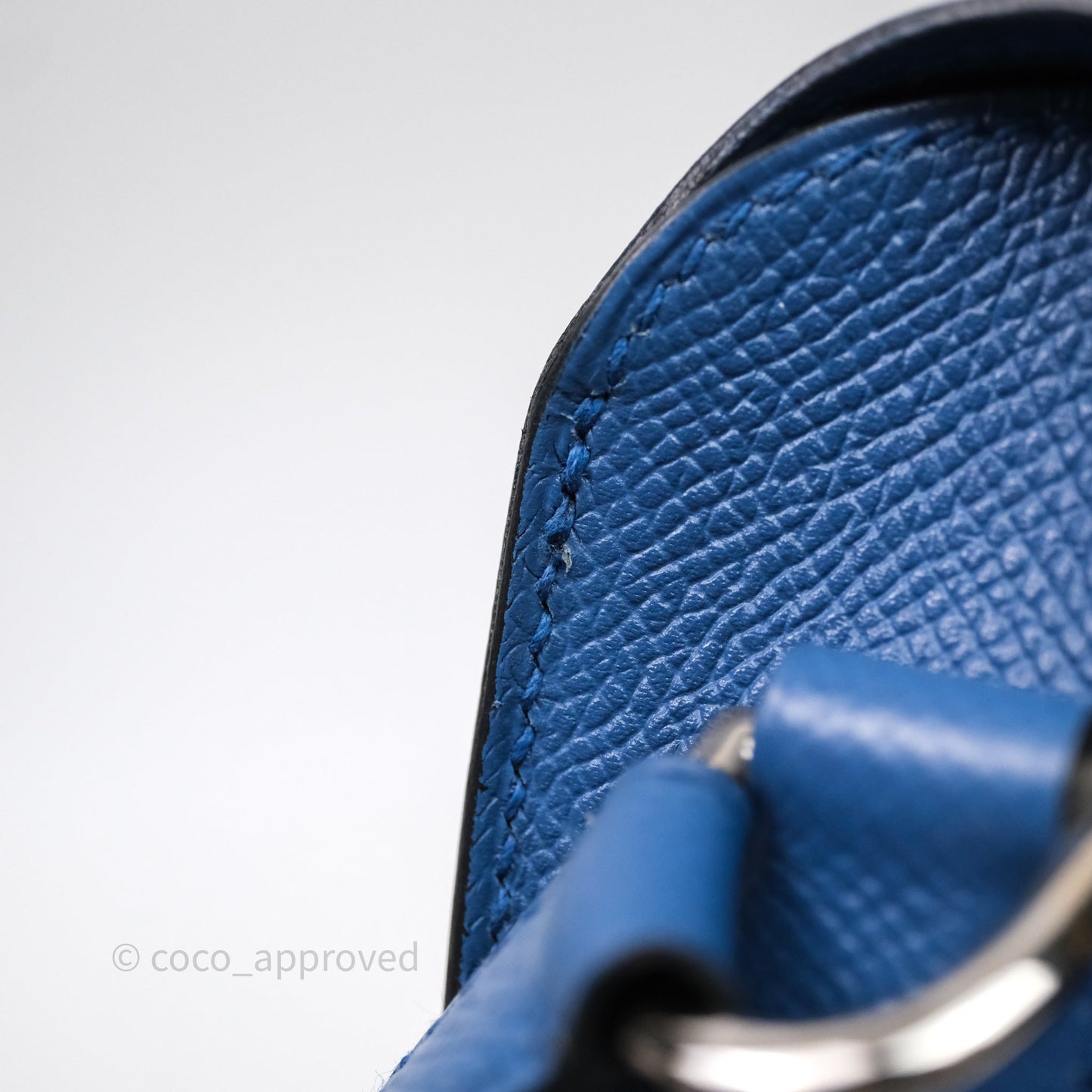 Hermès Cherche-Midi R2 Bleu Agate Epsom Palladium Hardware