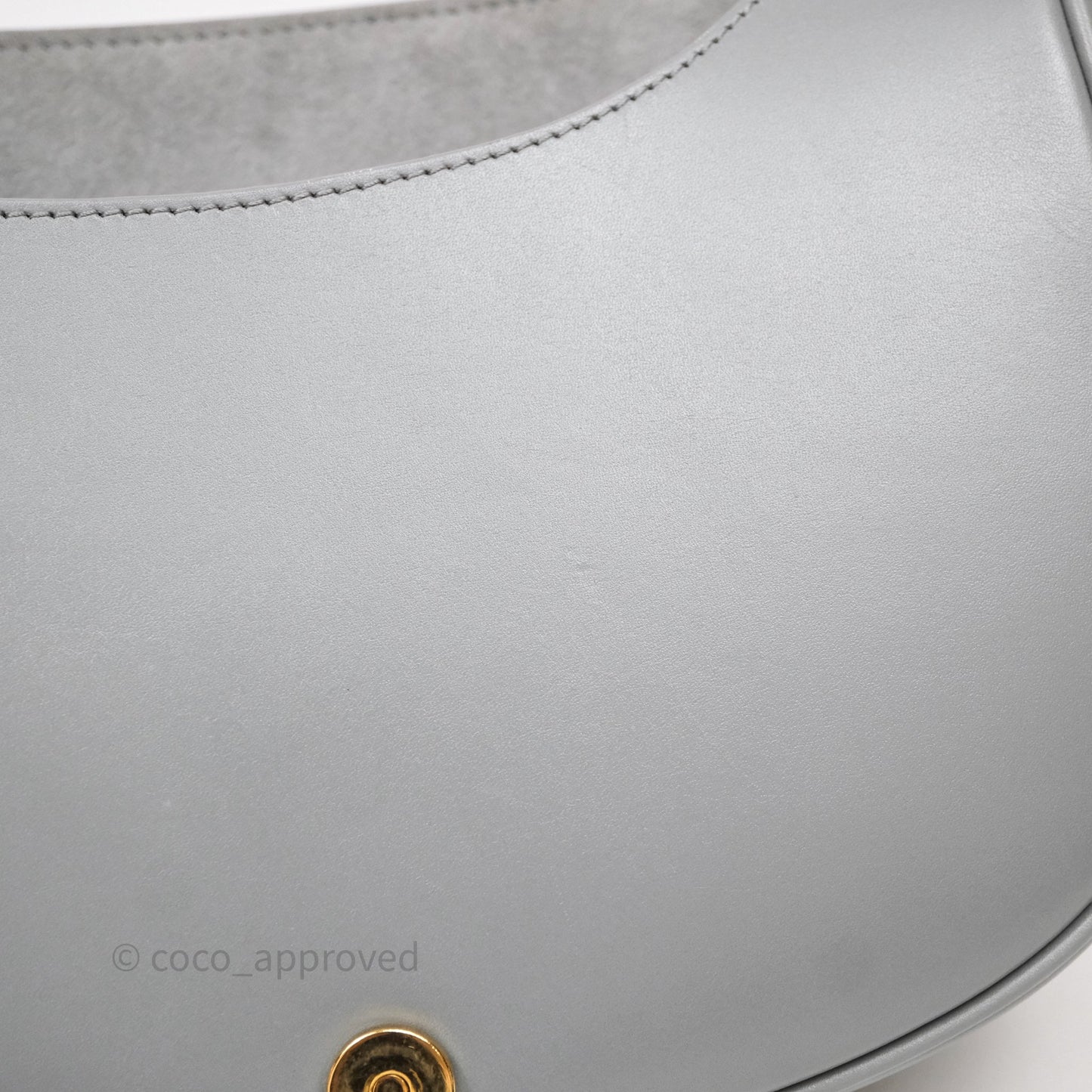 Christian Dior Medium Bobby Flap Grey Box Calfskin