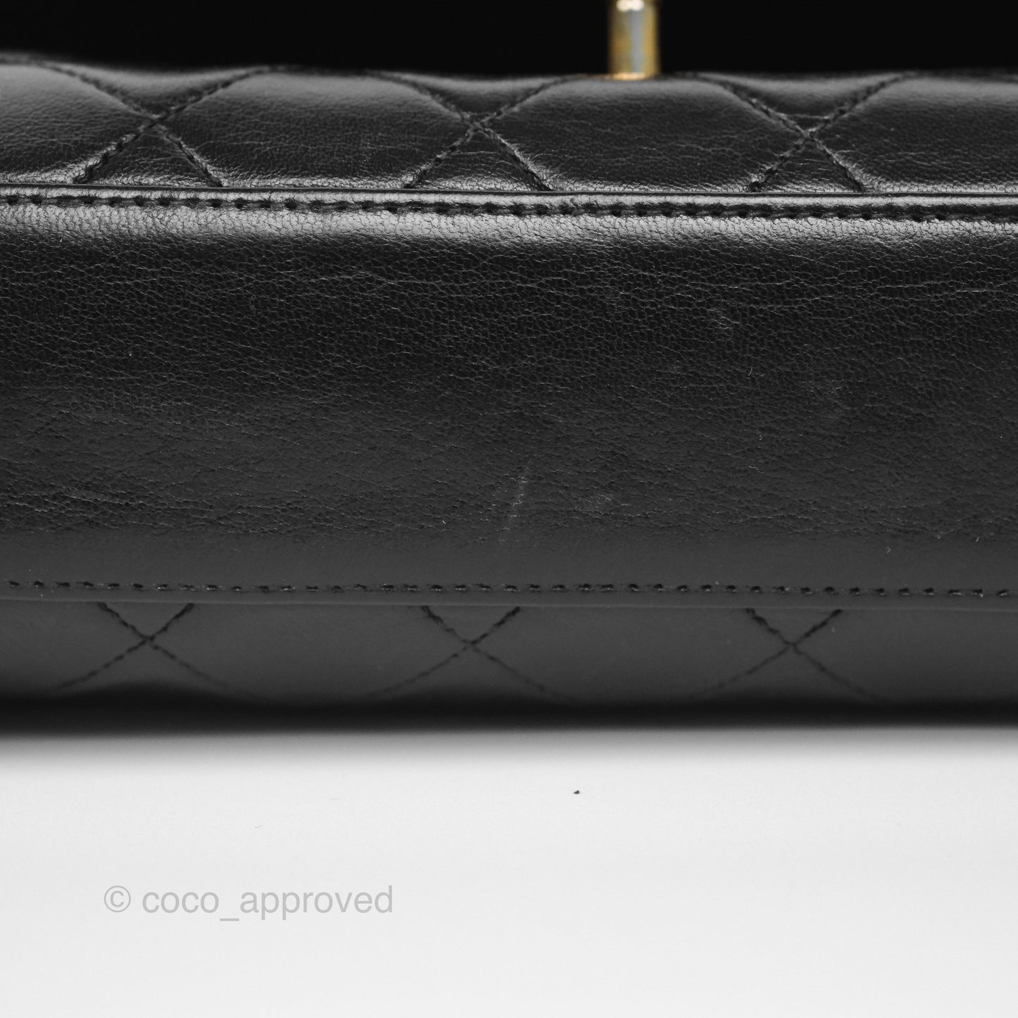 Chanel Vintage Small Diana Flap Black Lambskin 24K Gold Hardware