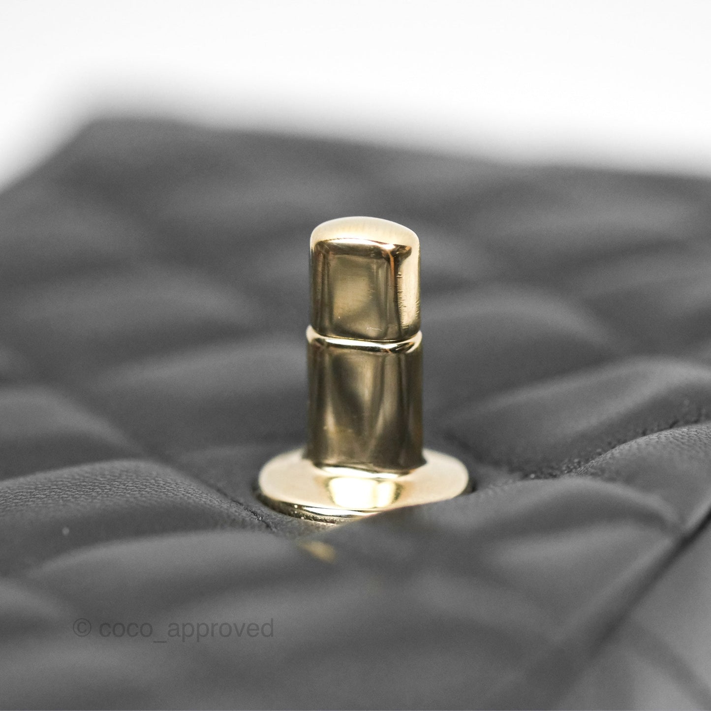Chanel Mini Rectangular Quilted Black Lambskin Gold Hardware