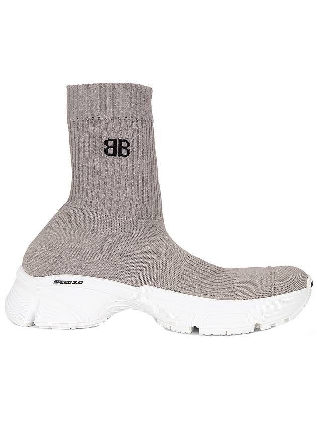 Luxury Balenciaga Speedrunner 30 Recycled Knit High Top Sneakers Grey