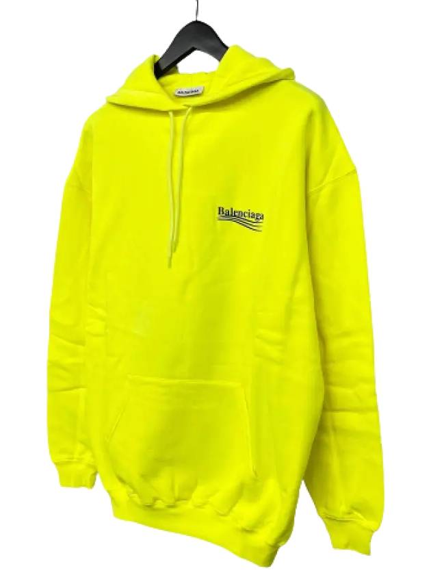 Luxury Balenciaga Wave Logo Hoodie Sweatshirt Neon Yellow