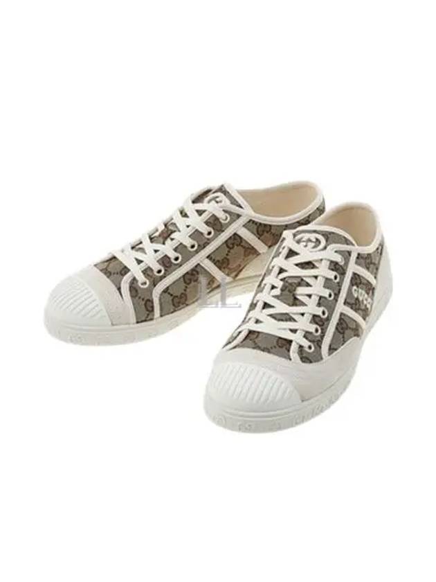 Luxury Gucci Trending 2025 GG Low Top Sneakers Beige Ebony