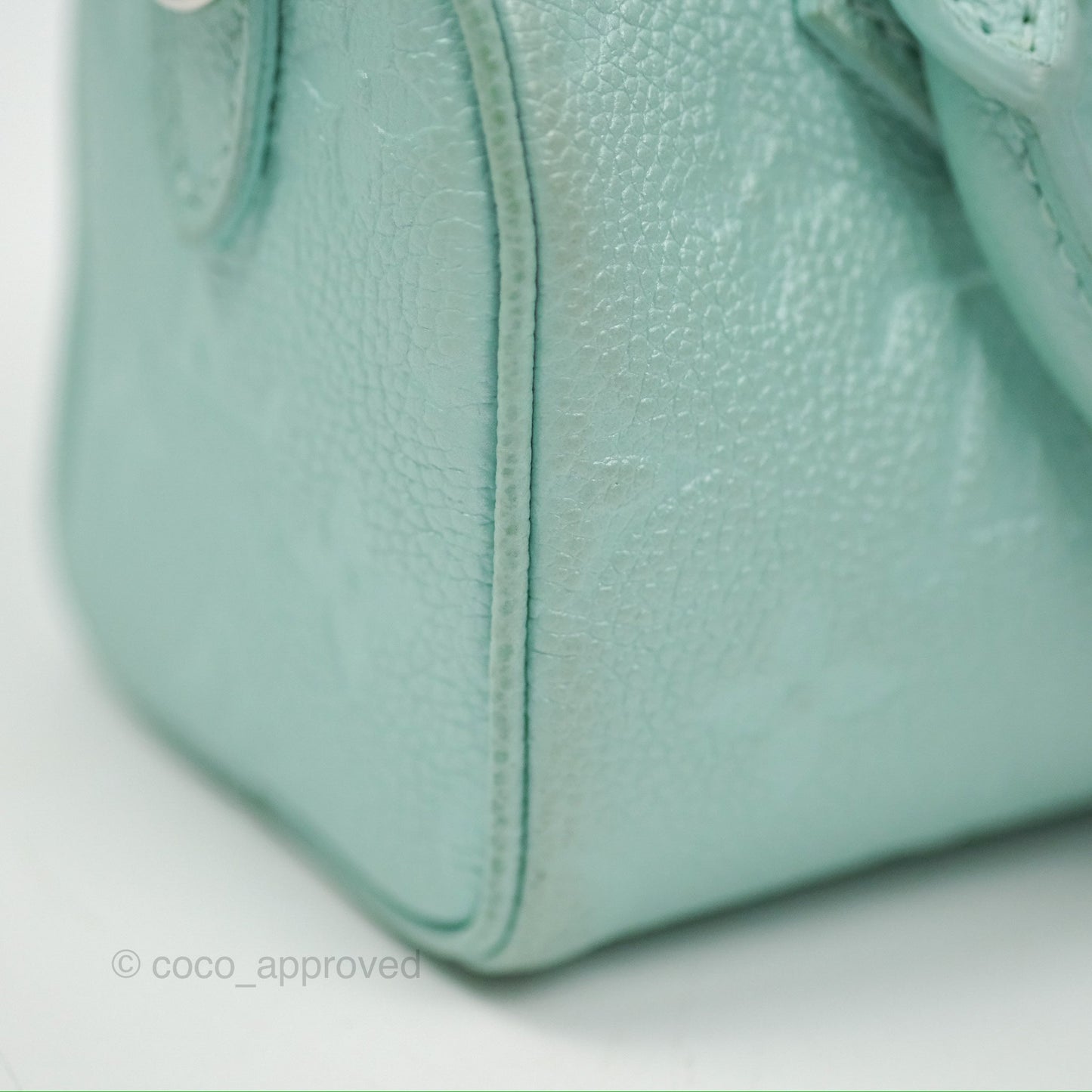 Louis Vuitton Nano Speedy Monogram Empreinte Pearly Lagoon Blue
