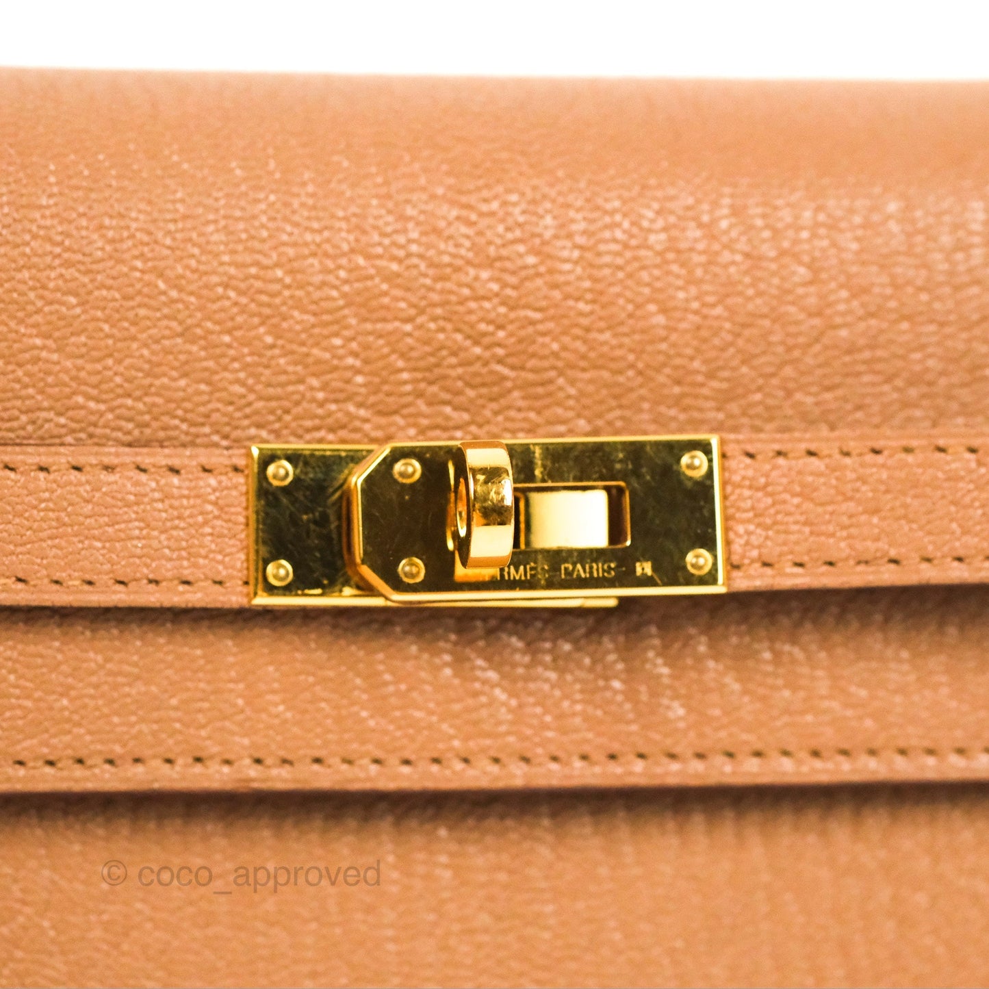 Hermès Kelly To Go Wallet Quebracho Chevre Mysore Gold Hardware