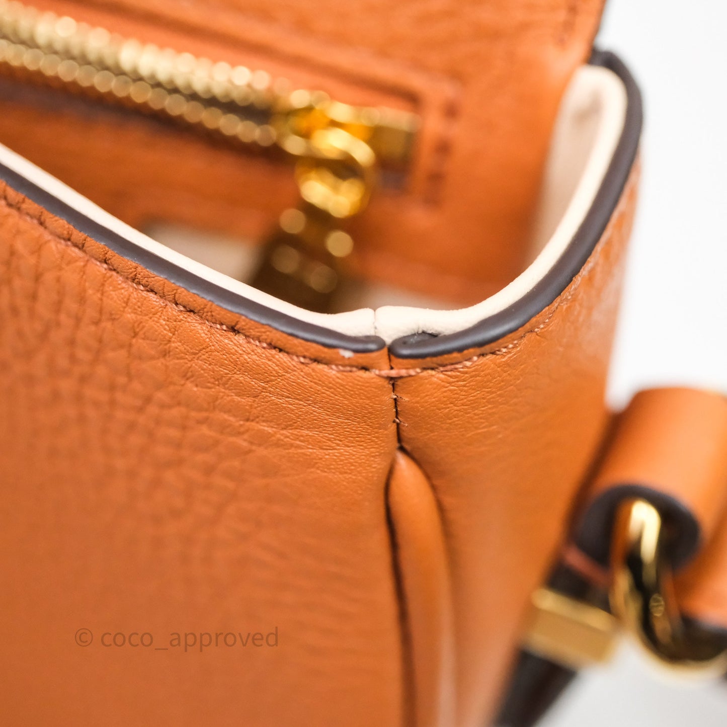 Louis Vuitton Pont 9 Soft PM Brown Grained Calfskin Gold Hardware