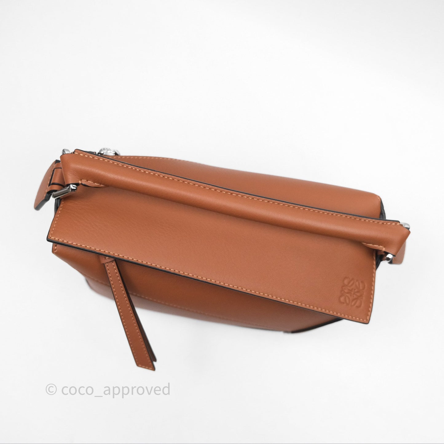 Loewe Small Puzzle Edge Bag in Tan Calfskin