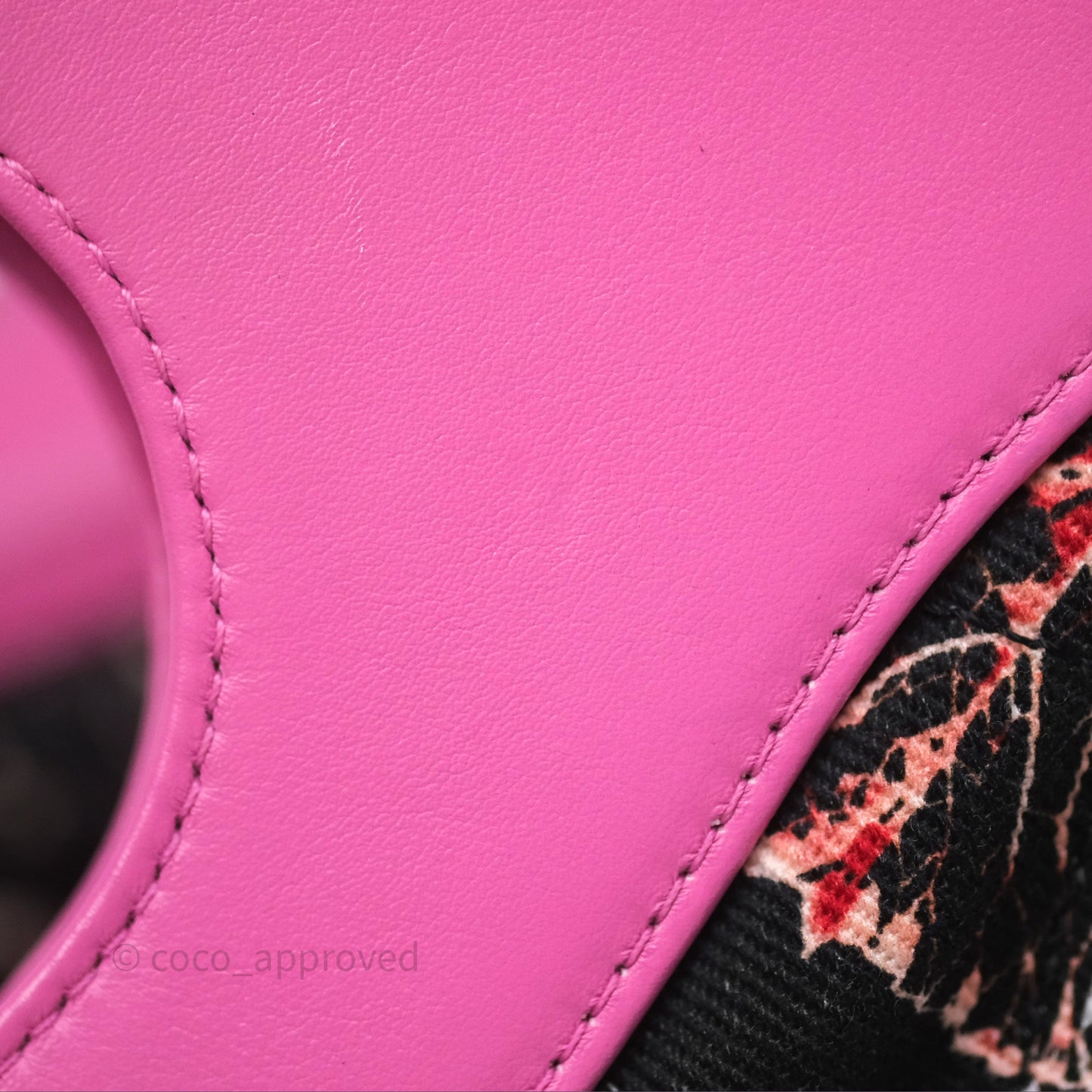 Chanel 31 Large Shopping Bag Leaves Printed Canvas/ Calfskin Pink
