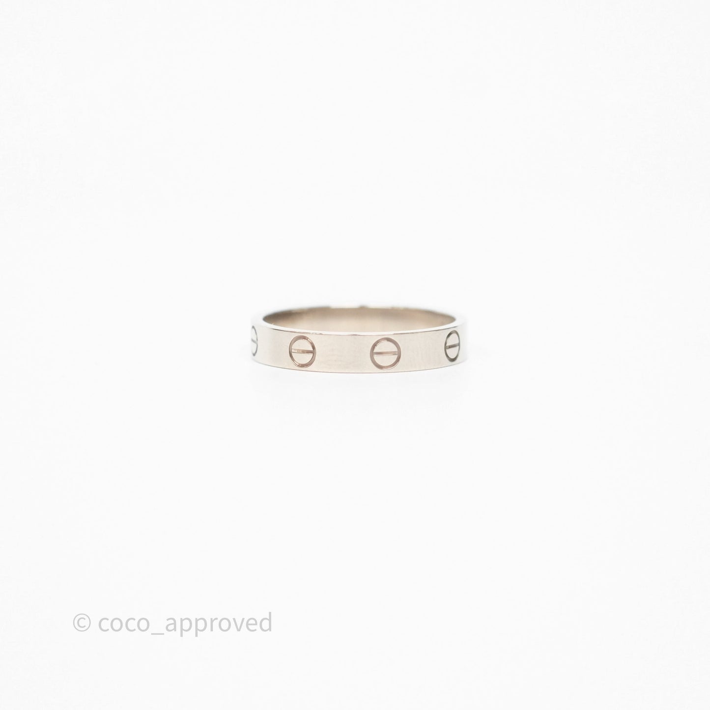Cartier Love Band Ring Small Model White Gold