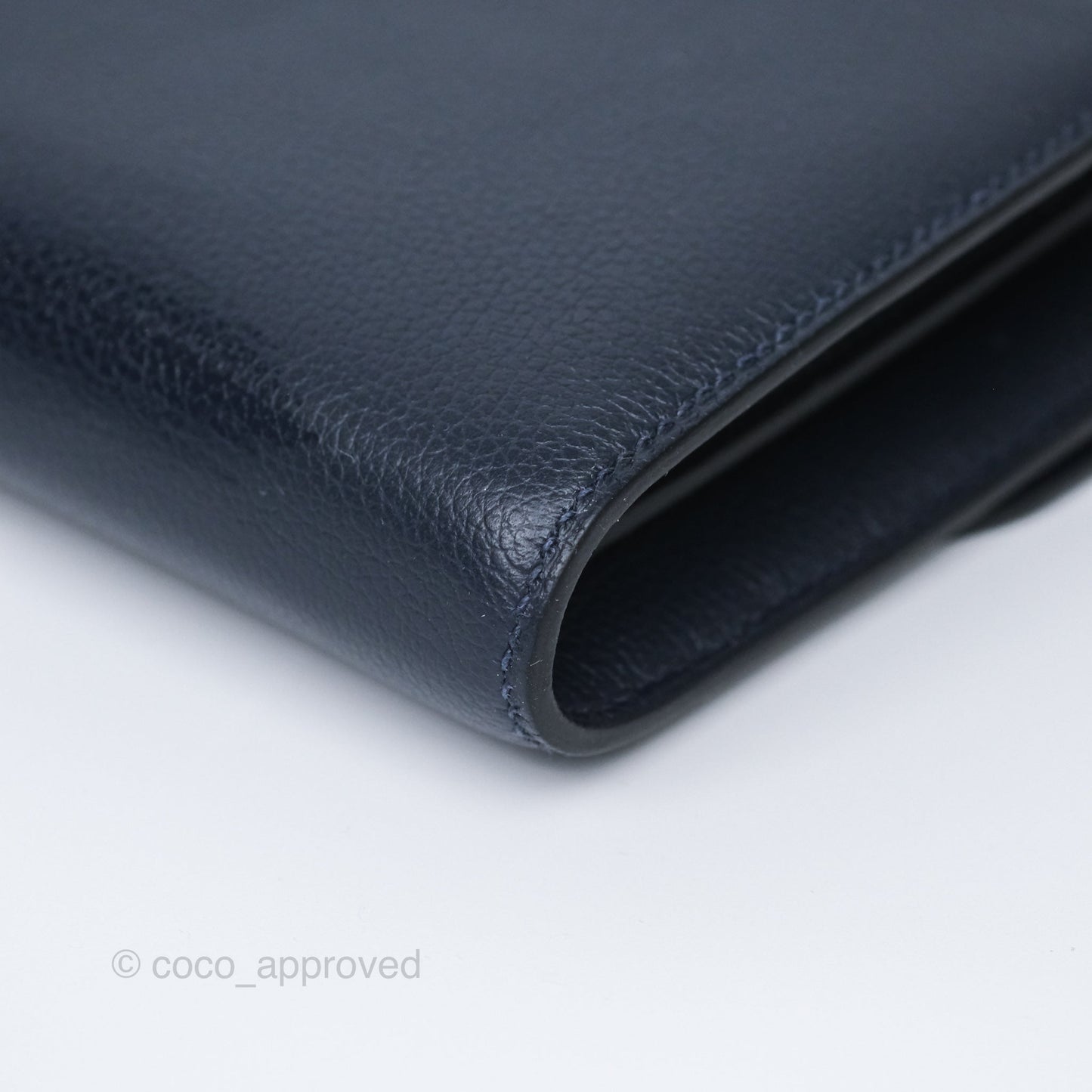 Hermès Constance Long To Go Wallet Blue Nuit 2Z Evercolor Gold Hardware