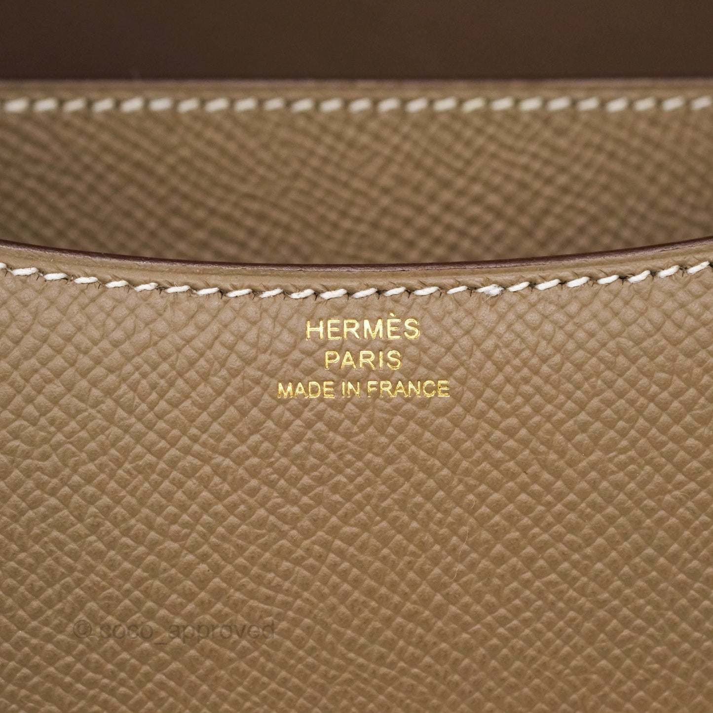 Hermès Constance Mini 18cm Mirror Etoupe Epsom Gold Hardware