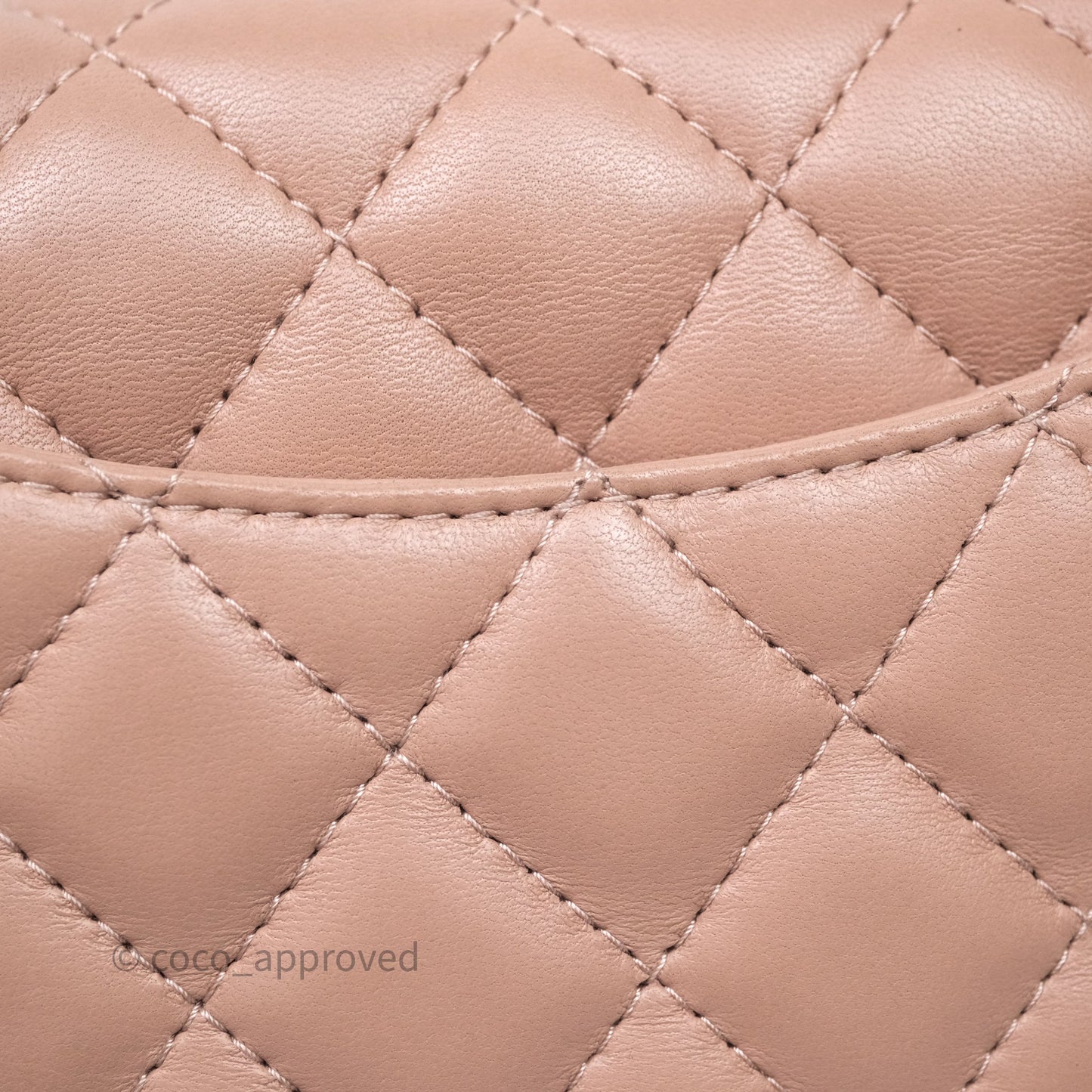 Chanel Mini Rectangular Quilted Beige Lambskin Gold Hardware