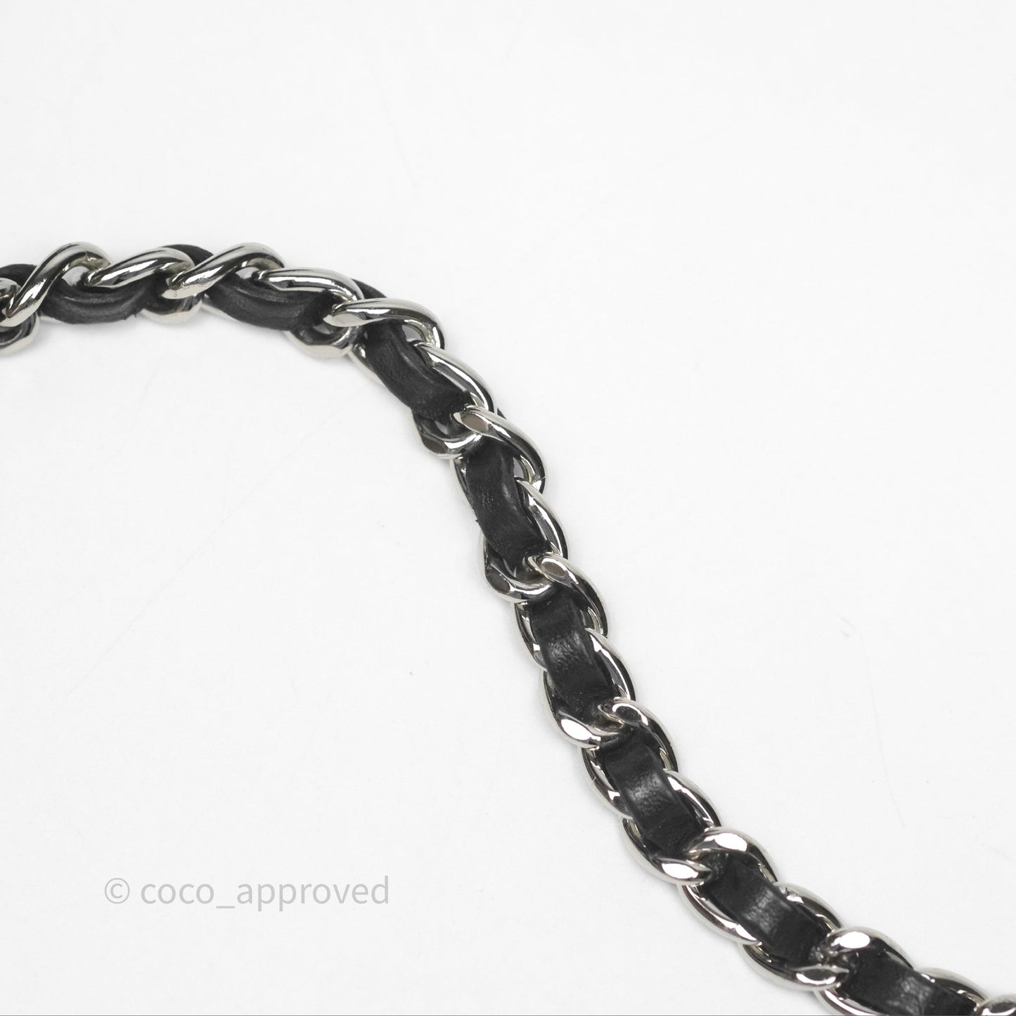 Chanel Quilted Wallet on Chain WOC Cambon Black Calfskin Silver Hardware