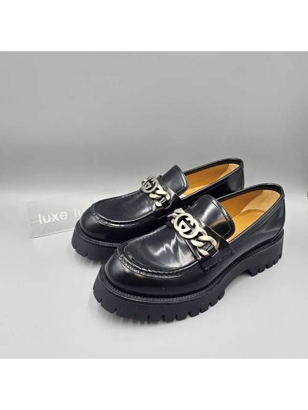 Luxury Gucci Trending 2025 Loafer with Interlocking G Black Leather