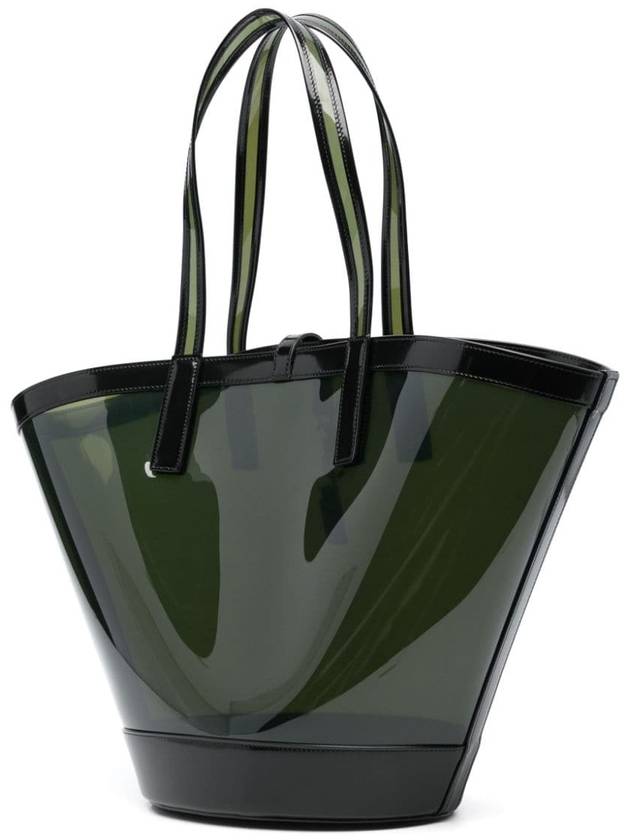 Luxury Saint Laurent Medium Panier Tote Bag Green