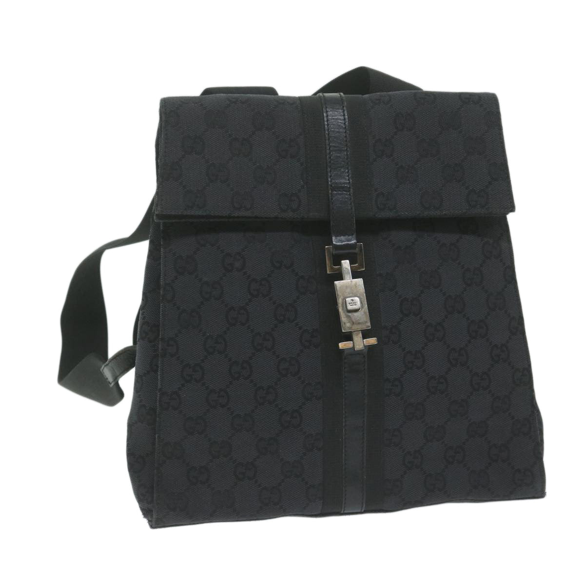 GUCCI GG Canvas Jackie Backpack Black 003 0236  64107