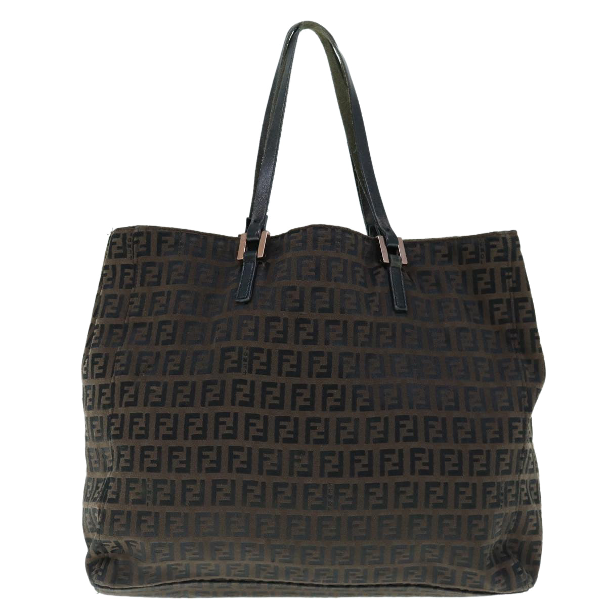 Luxury FendiZucchino Canvas Tote Bag Brown64110