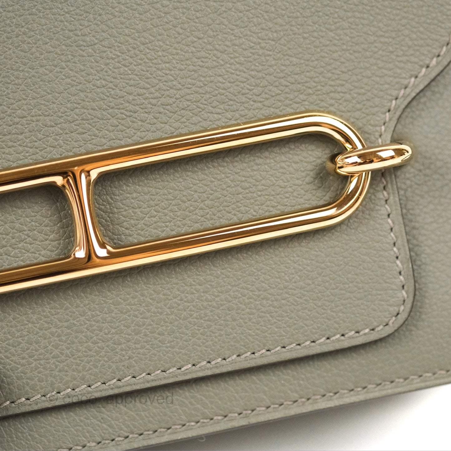 Hermès Roulis Mini 18 Gris Meyer 0L Evercolor Permabrass Hardware