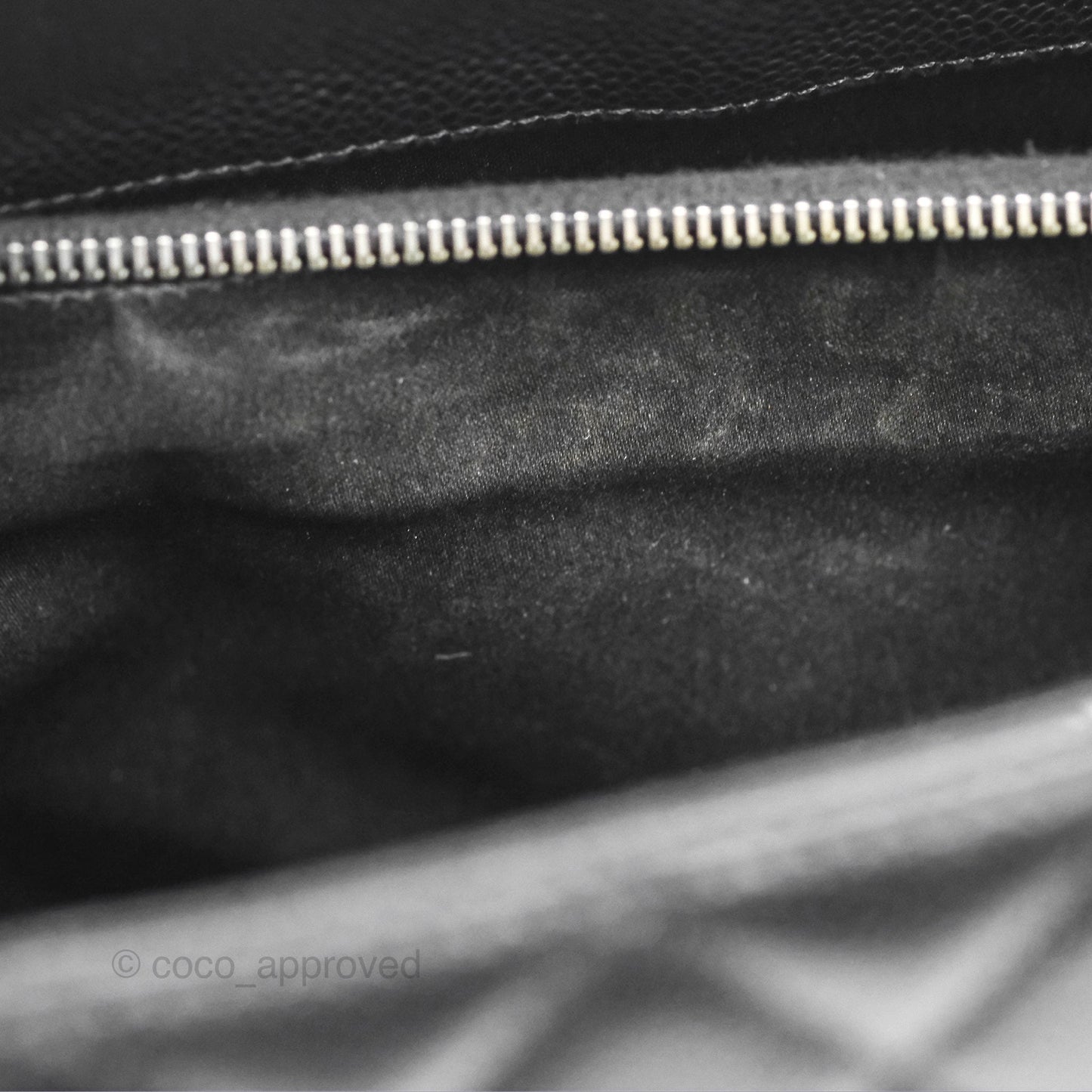 Chanel GST Black Caviar Silver Hardware