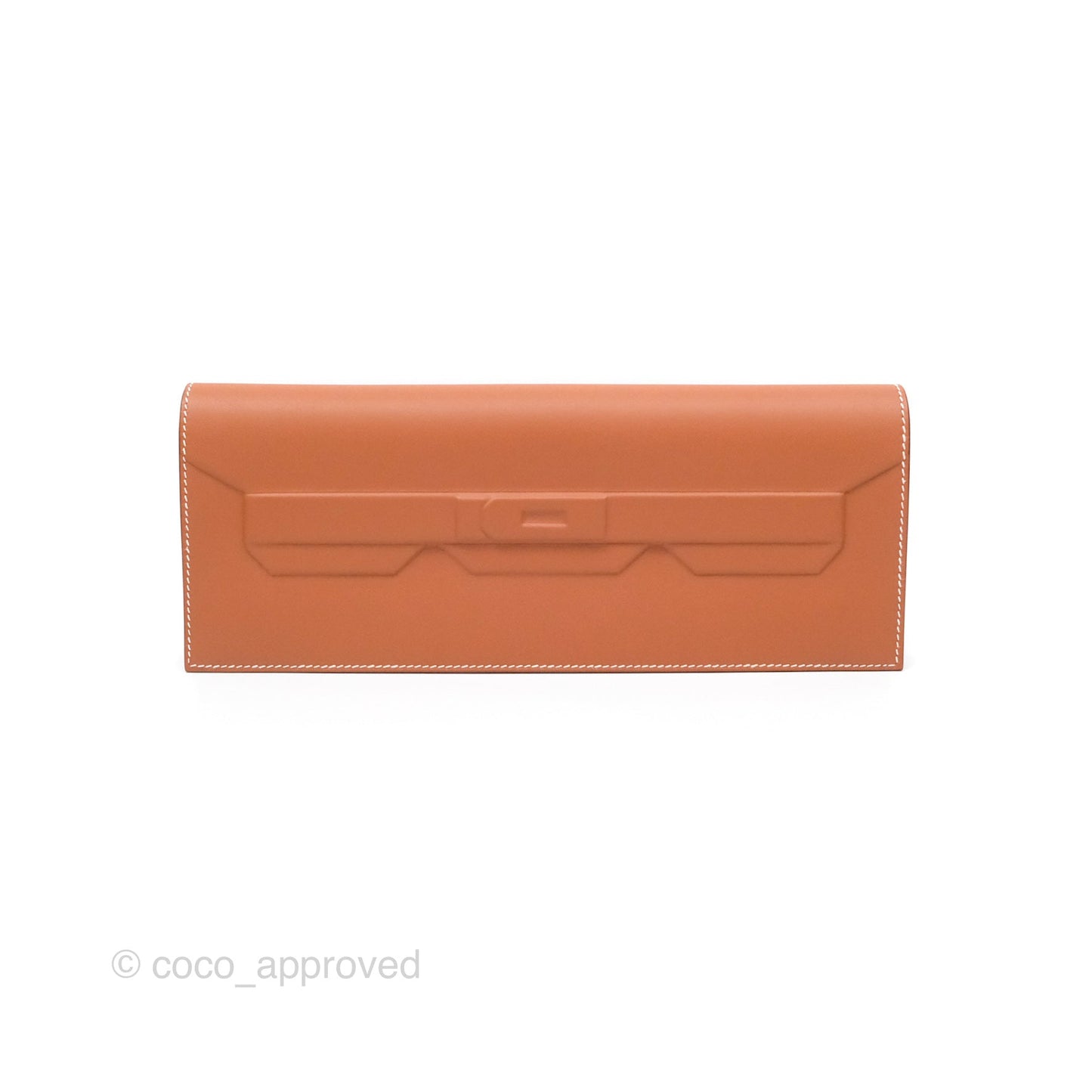 Hermès Birkin Shadow Clutch Bag Gold 37 Swift