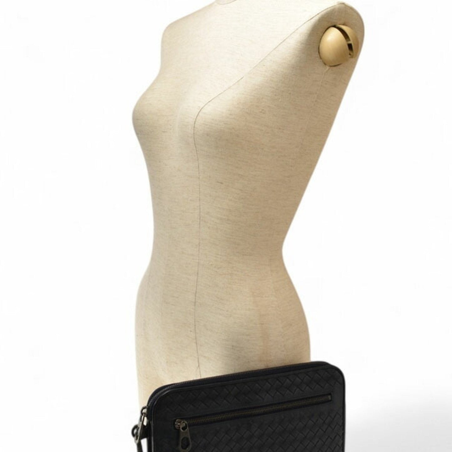 Luxury Bottega Veneta  Leather Clutch Bag Document Case ()