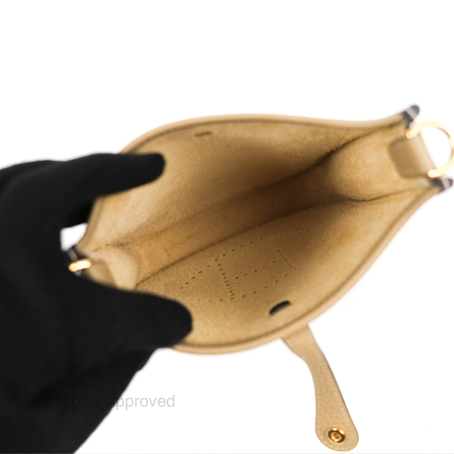 Hermès Mini Evelyne 16 Trench Clemence Gold Hardware