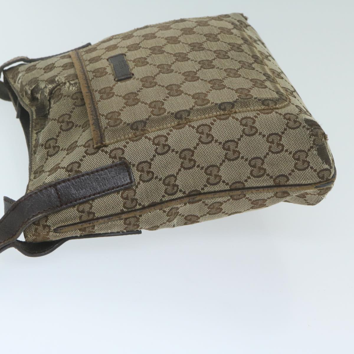 GUCCI GG Canvas Shoulder Bag Beige 122793  64279