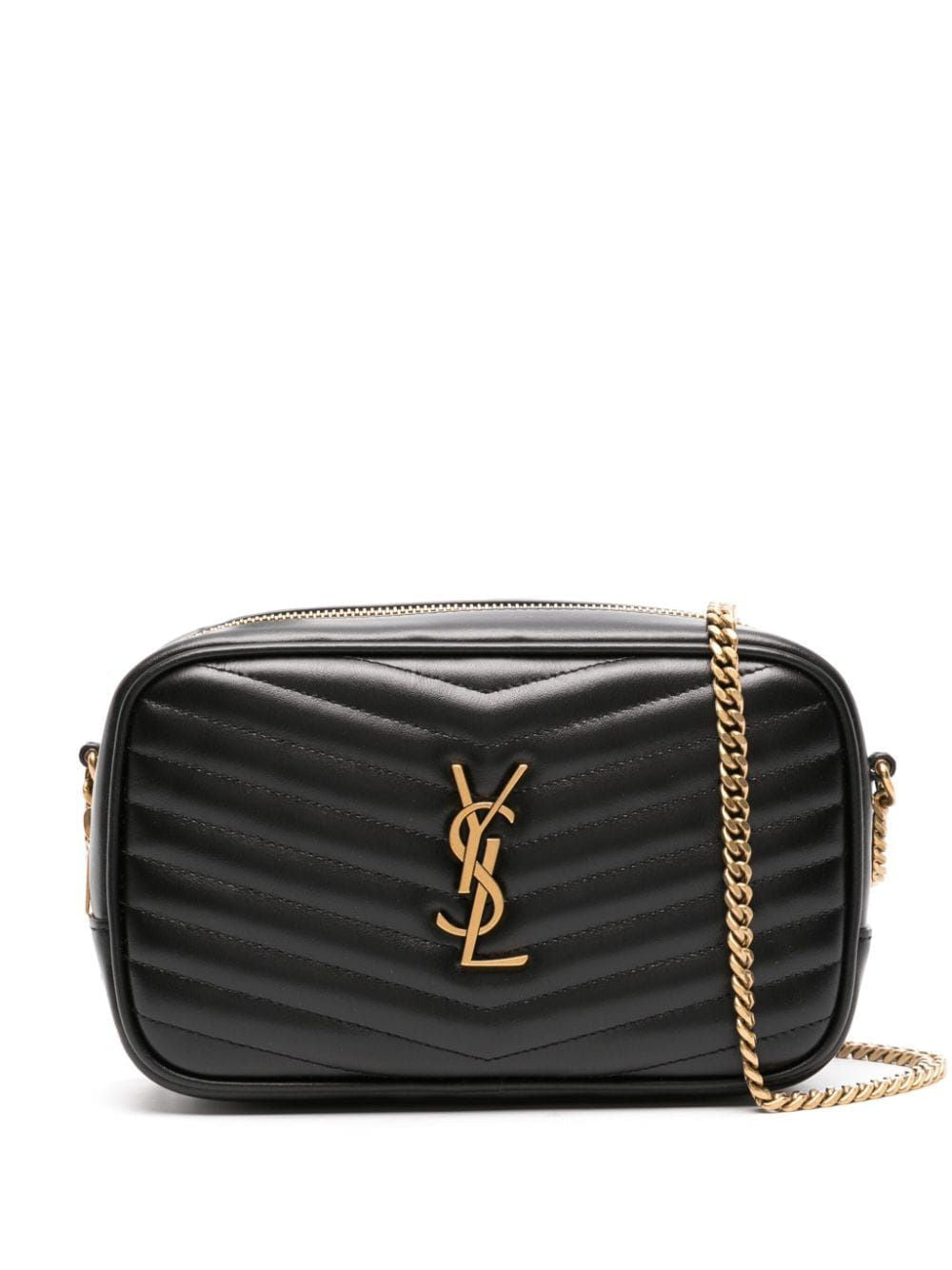 Luxury Saint Laurent Women's Mini Lou Bag in Nero | 748849DV707