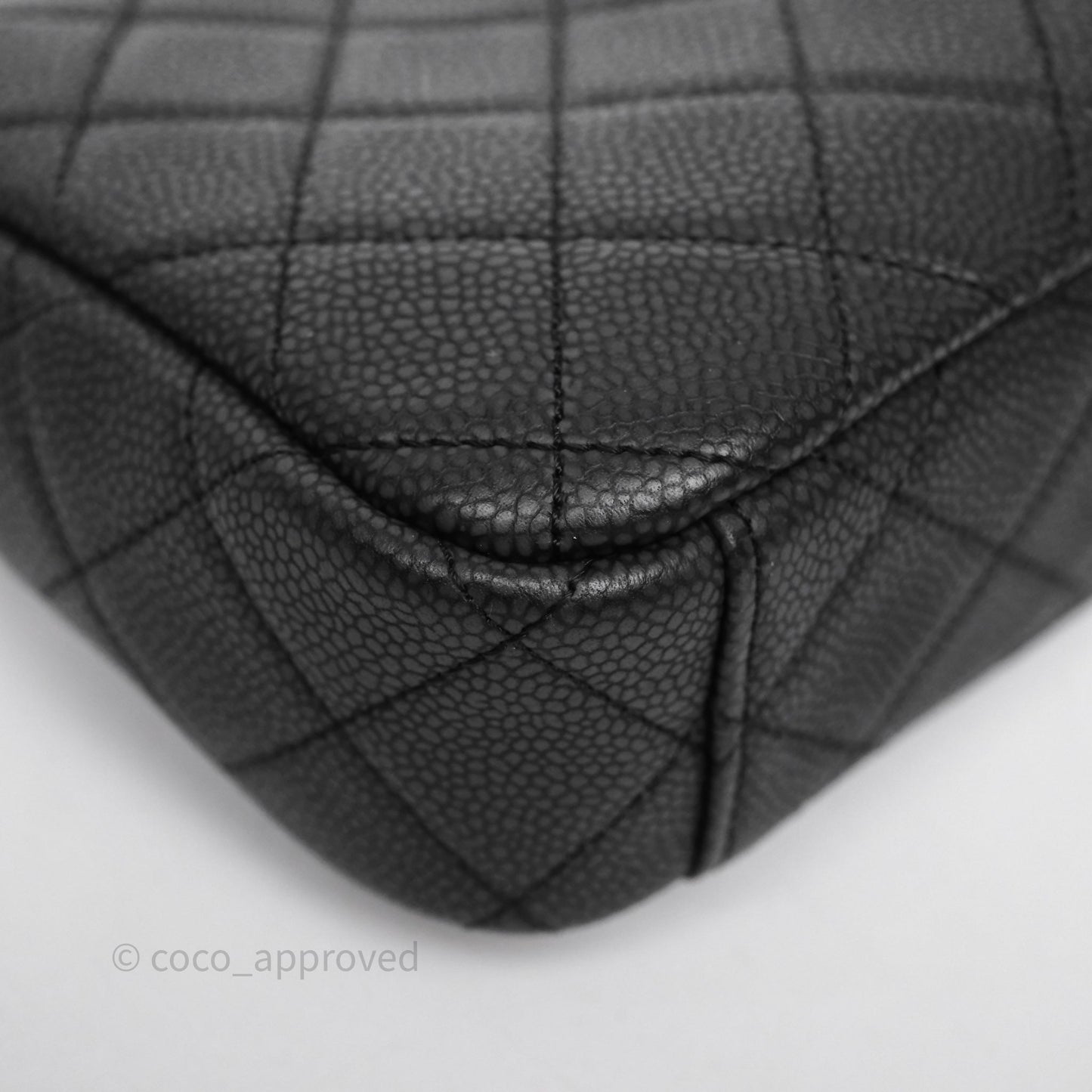 Chanel Camera Bag Black Matte Caviar Gold Hardware