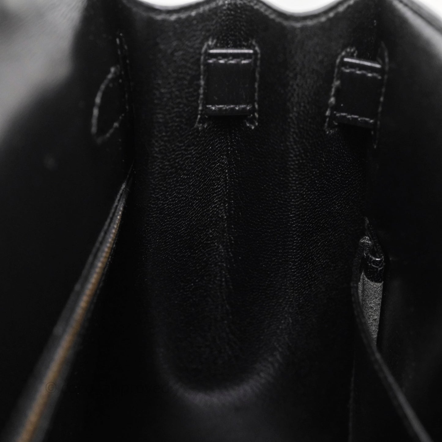 Hermès Vintage Kelly 28 Sellier Black Noir 89 Box Leather Gold Hardware
