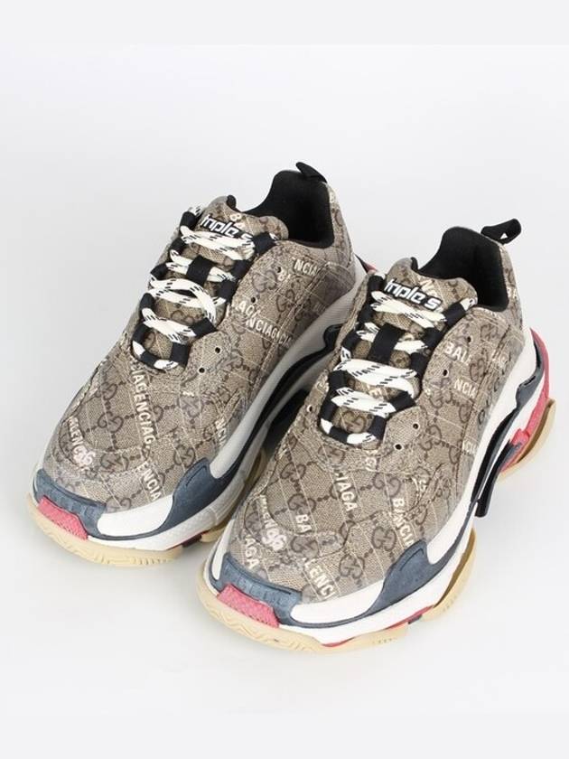 Balenciaga Luxury Gucci Trending 2025 Hacker Ebony Triple S Sneakers 36 230