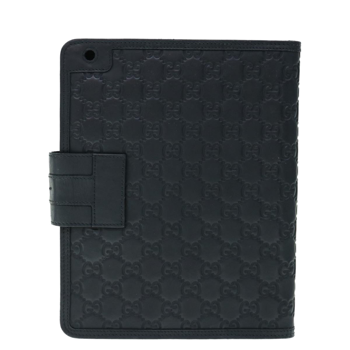 GUCCI GG Canvas Guccissima Web Sherry Line iPad Case Black Red 283782  64323