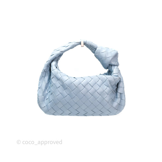 Bottega Veneta Mini Jodie Bag Intrecciato In Ice Lambskin Silver Hardware⁣⁣