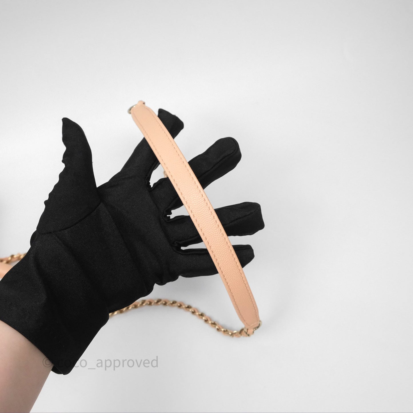 Chanel Small Coco Handle Quilted Pink Beige Caviar Gold Hardware