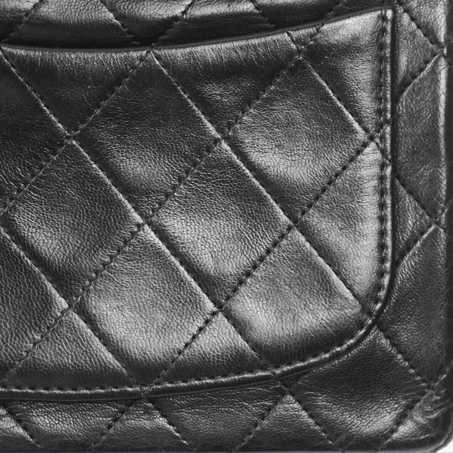 Chanel Vintage Mini Square Black Lambskin 24K Gold Hardware