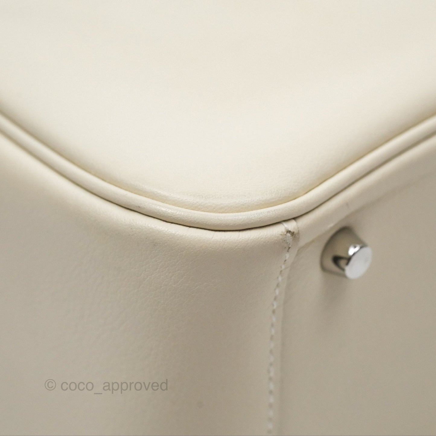 Hermès Mini Lindy 20 Nata I2/ Lime 9R Swift Palladium Hardware