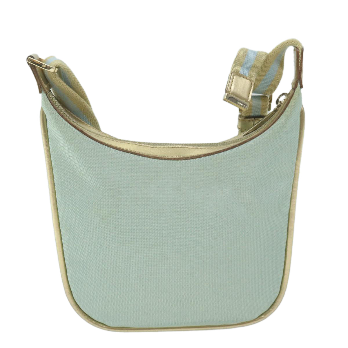 GUCCI Sherry Line Shoulder Bag Canvas Beige Light Blue 005 0814  64388